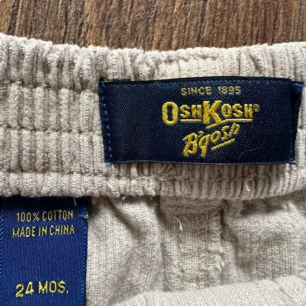 Boys OshKosh B'gosh Casual Corduroy Pants 24 Months Beige